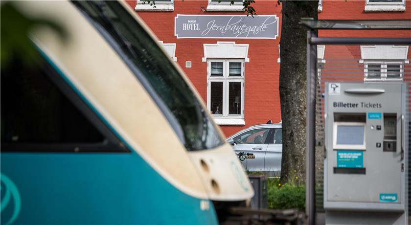 Hotel Jernbanegade Kibæk Exterior foto